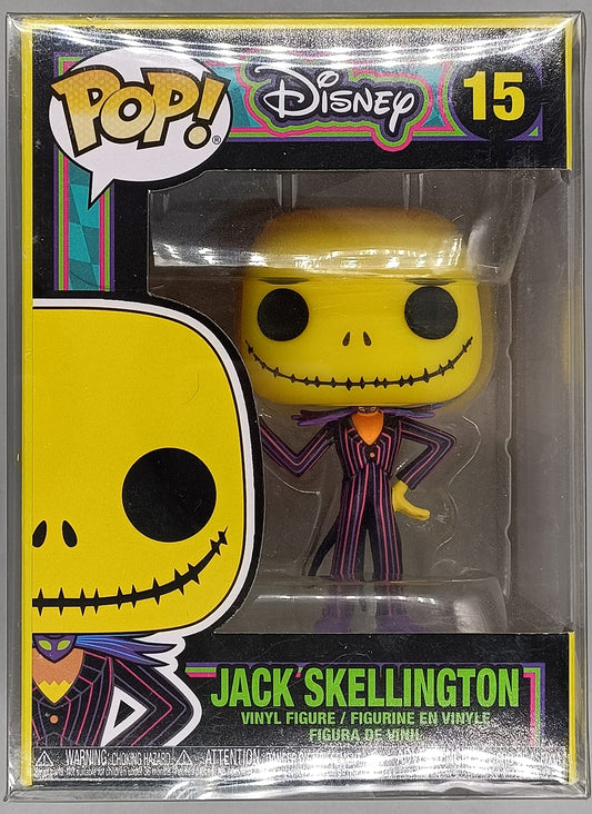 15 Jack Skellington - Blacklight - Disney The Nightmare Before Christmas Funko POP - Box Damaged