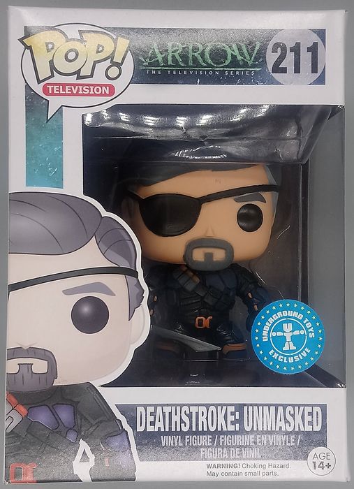 #211 Deathstroke: Unmasked - Arrow - Exclusive - Box Damaged Funko POP