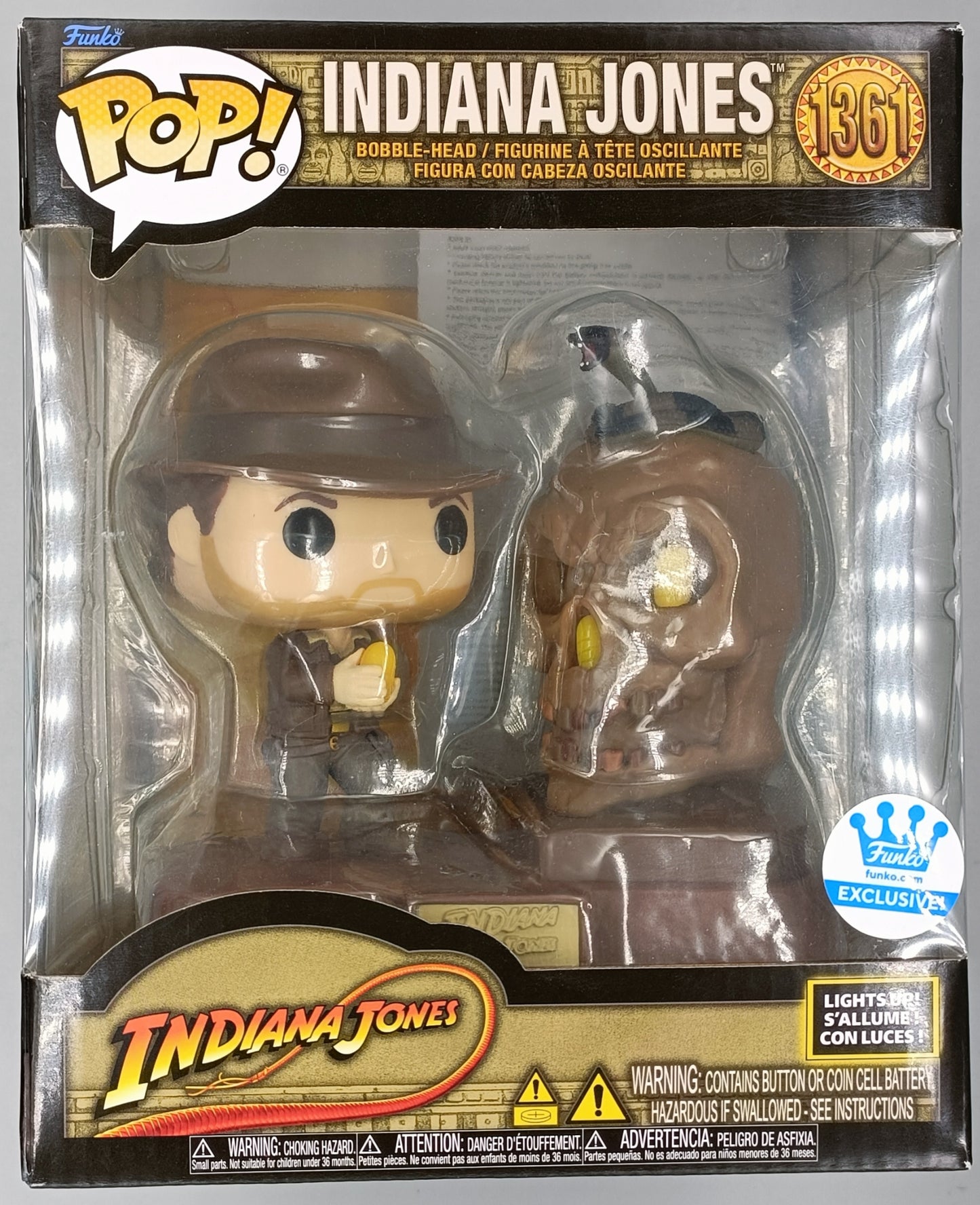 1361 Indiana Jones (Lights & Sound) Deluxe Disney - Box Damaged Funko POP