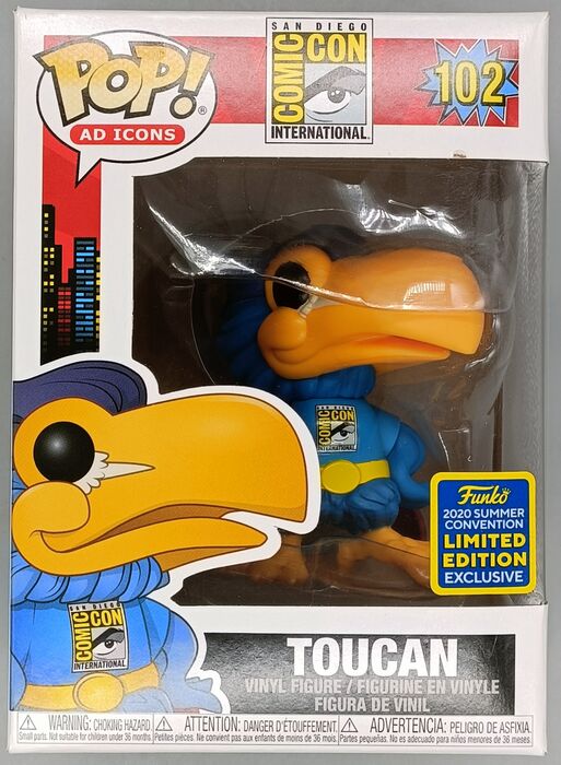 102 Toucan (Hero) - SDCC - Ad Icons - 2020 Con - Box Damaged Funko POP