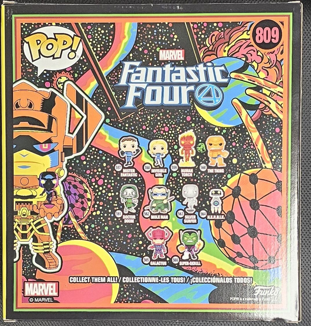 809 Galactus the Lifebringer Fallen One - 10 Inch Blacklight Chase Edition - Fantastic Four Funko POP