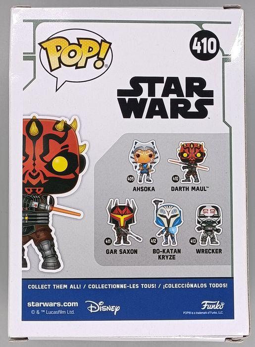 #410 Darth Maul - Star Wars Clone Wars - Box Damaged Funko POP