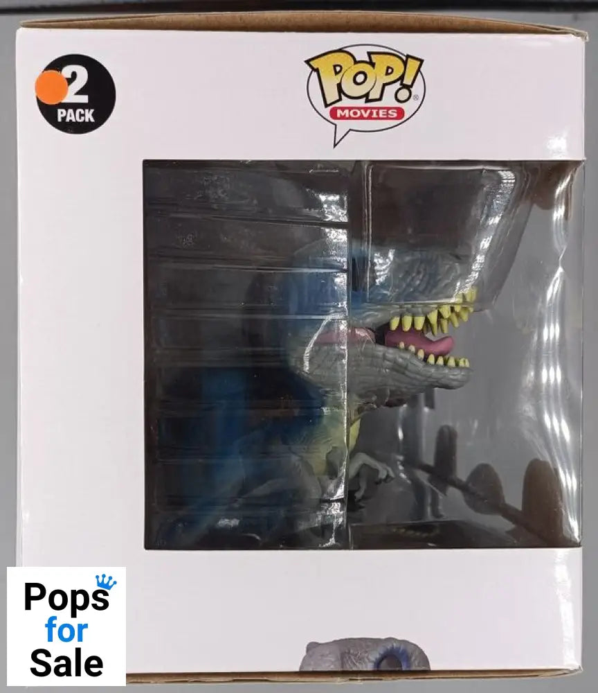 [2 Pack] Blue & TRex - Jurassic World Exhibition - Box Damaged Funko POP