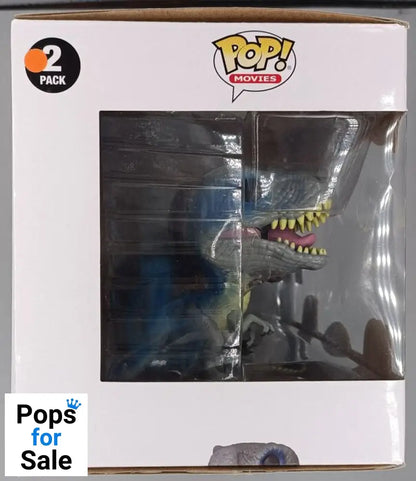 [2 Pack] Blue & TRex - Jurassic World Exhibition - Box Damaged Funko POP