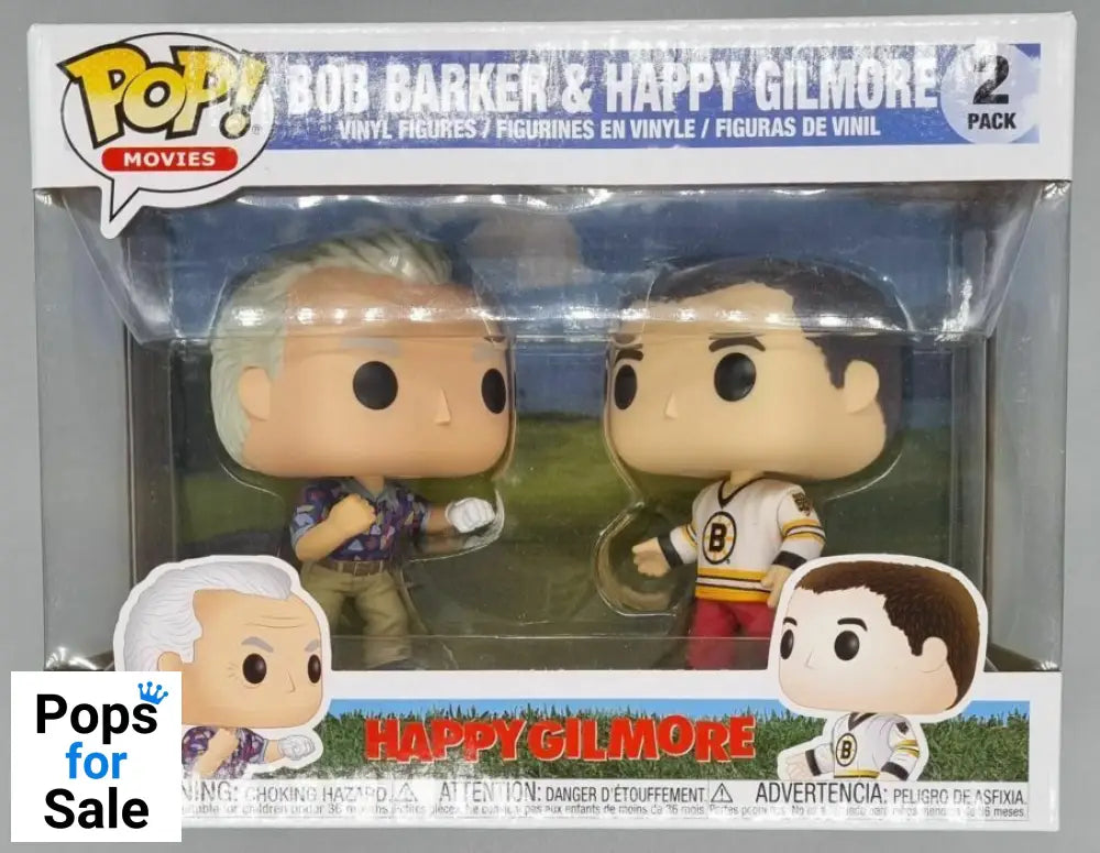 [2 Pack] Bob Barker & Happy Gilmore - Happy Gilmore Funko POP