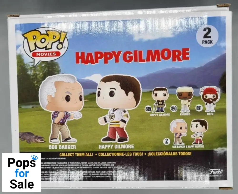 [2 Pack] Bob Barker & Happy Gilmore - Happy Gilmore Funko POP