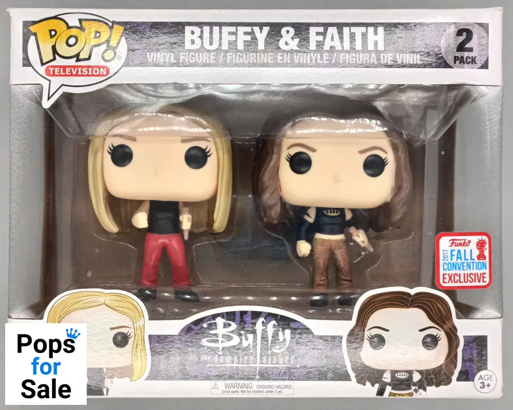 [2 Pack] Buffy & Faith - Buffy The Vampire Slayer - Box Damaged Funko POP