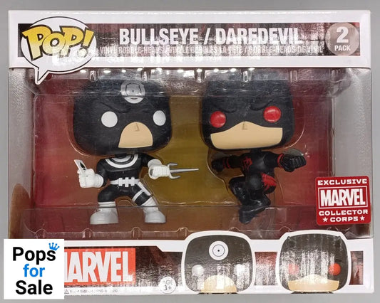[2 Pack] Bullseye / Daredevil - Marvel Collector Corps - Funko POP - Box Damaged