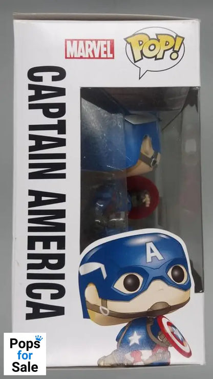 [2 Pack] Captain America/Iron Man (Action Pose) Marve Box Damaged Funko POP