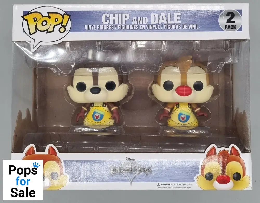 [2 Pack] Chip and Dale - Disney Kingdom Hearts Funko POP