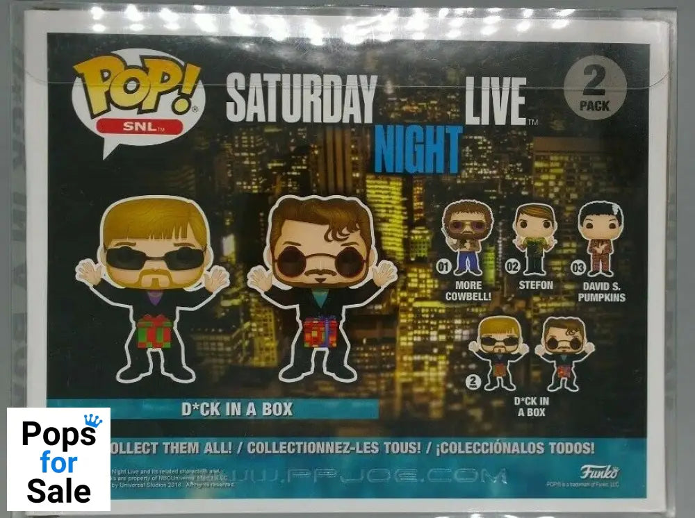 [2 Pack] Dick in a Box SNL Saturday Night Live Funko POP - Box Damaged