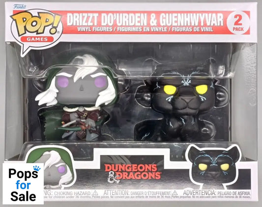 2 Pack Drizzt Do'Urden & Guenhwyvar - Dungeons & Dragons Funko POP - Brand New