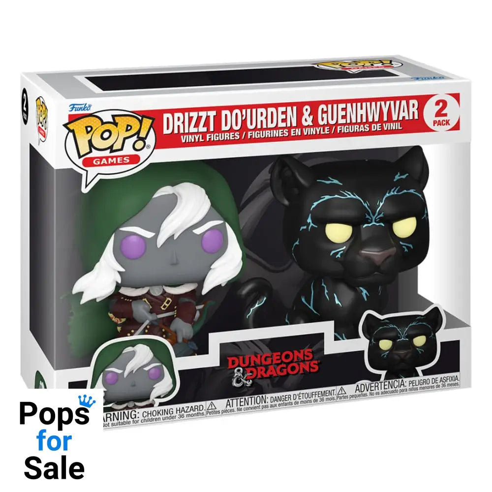 2 Pack Drizzt Do’urden & Guenhwyvar - Dungeons Dragons Funko Pop Preorder