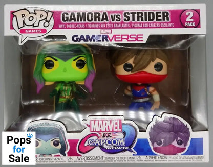 [2 Pack] Gamora vs Strider - Capcom Marvel Games Box Damaged Funko POP