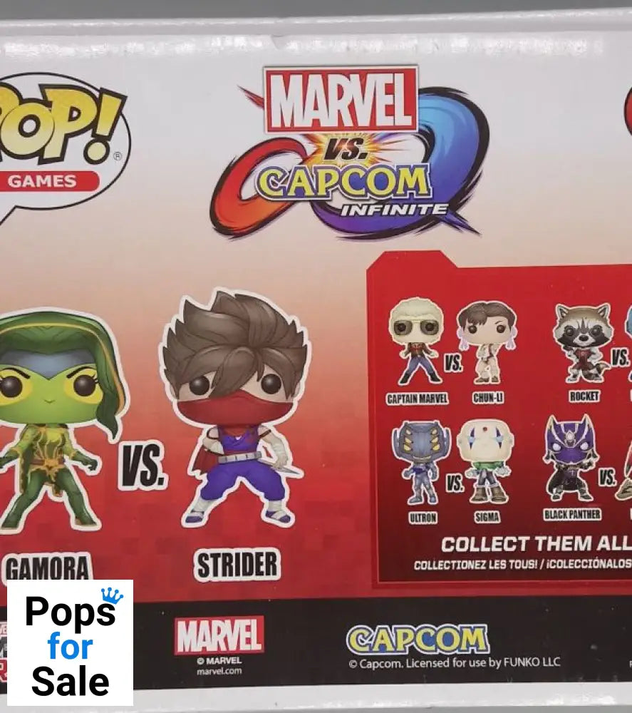 [2 Pack] Gamora vs Strider - Capcom Marvel Games Box Damaged Funko POP