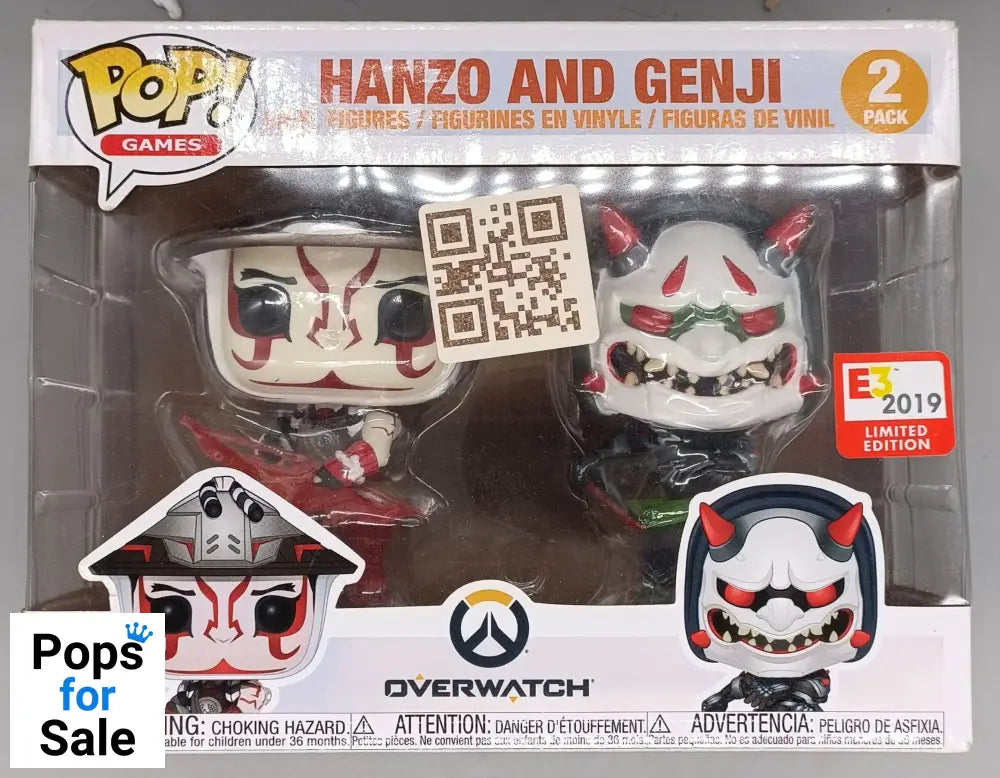 [2 Pack] Hanzo and Genji - Overwatch - Funko POP - Box Damaged