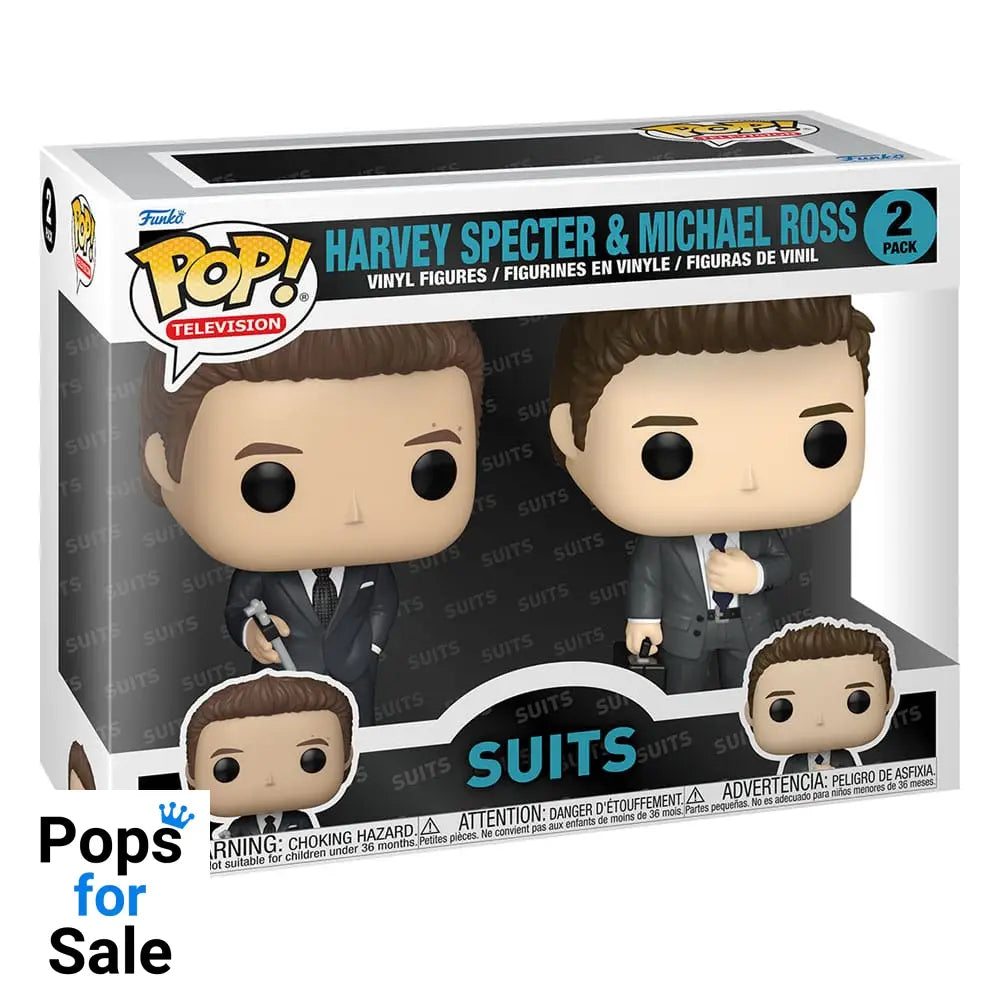 2 Pack Harvey Specter & Michael Ross - Suits Funko POP - Brand New
