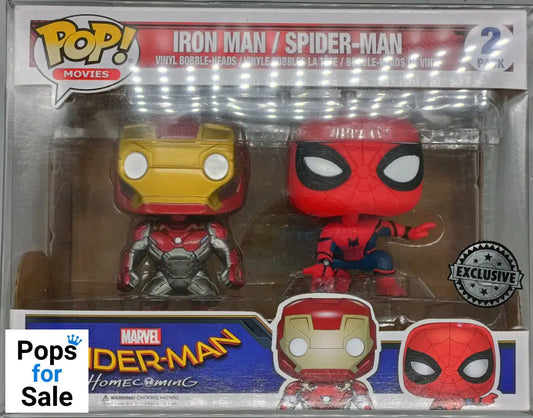 [2 Pack] Iron Man / Spider-Man - Marvel Spider-Man Homecoming Funko POP