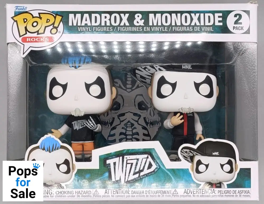 #[2 Pack] Madrox & Monoxide - Twiztid - Rocks - Box Damaged Funko POP