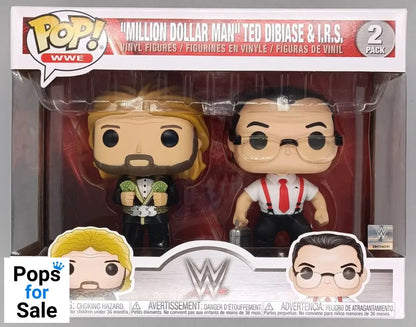 [2 Pack] Million Dollar Man Ted DiBiase & I.R.S. - WWE Funko POP