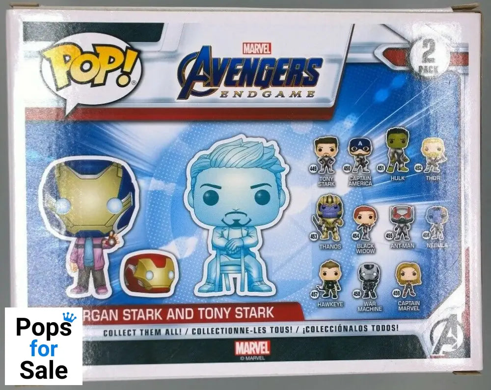 [2 Pack] Morgan Stark & Tony Stark Marvel Avengers Endgame Funko POP