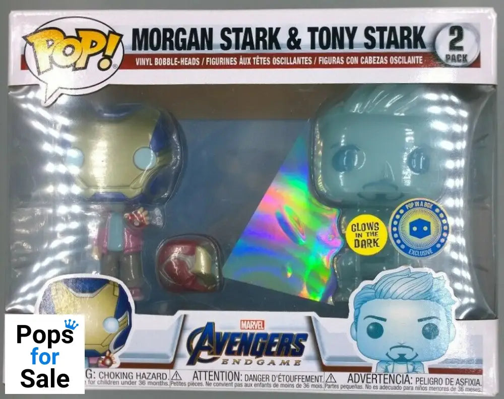 [2 Pack] Morgan Stark & Tony Stark Marvel Avengers Endgame Funko POP