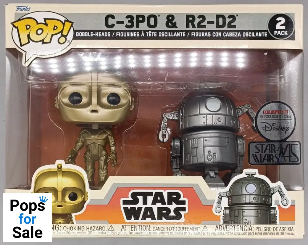 [2 Pack] R2-D2 & C-3PO (Concept) Star Wars - Box Damaged Funko POP