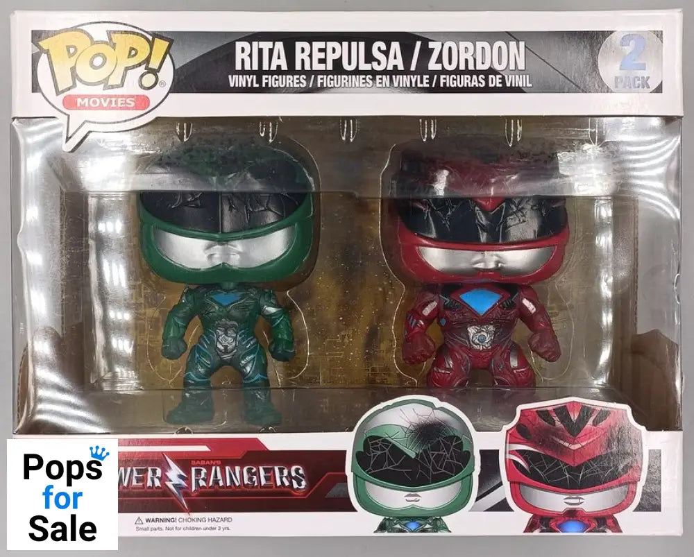 [2 Pack] Rita Repulsa / Zordon - Power Rangers - Box Damaged Funko POP