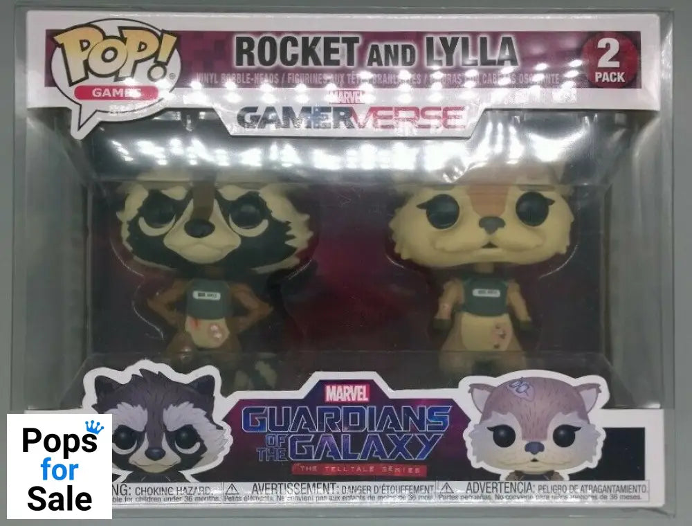 [2 Pack] Rocket and Lylla - Guardians Of The Galaxy Funko POP