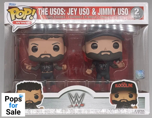 [2 Pack] The Usos: Jey Uso & Jimmy Uso (Uso Brothers) - WWE New Funko POP