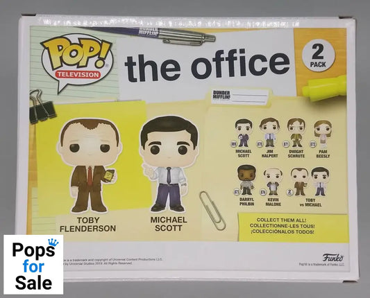 [2 Pack] Toby vs Michael - The Office Funko POP