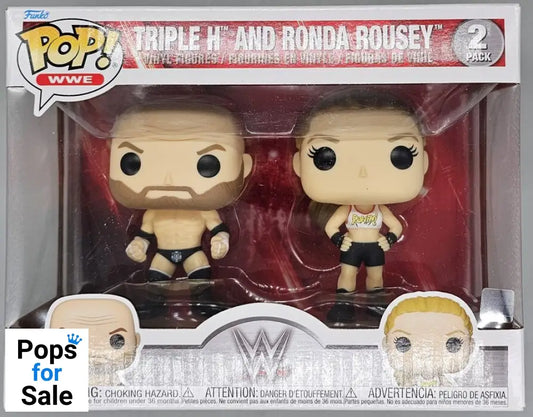 #[2 Pack] Triple H and Ronda Rousey - WWE Funko POP