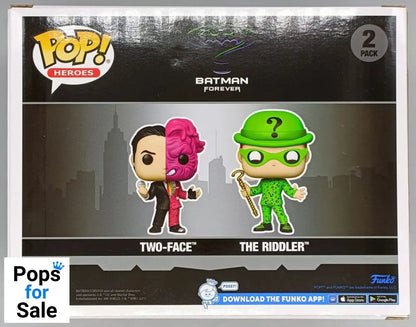 [2 Pack] Two-Face & The Riddler - Glow - DC Batman Funko POP