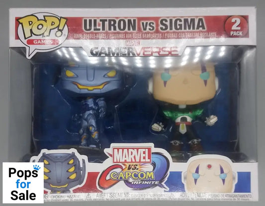 [2 Pack] Ultron vs Sigma - Marvel vs Capcom - Box Damaged Funko POP