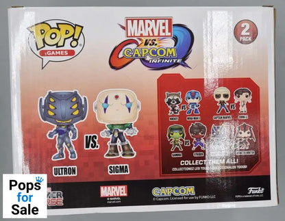 [2 Pack] Ultron vs Sigma (Player 2) Marvel Vs Cap Box Damaged Funko POP