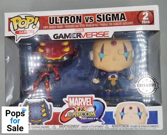 [2 Pack] Ultron vs Sigma (Player 2) Marvel Vs Cap Box Damaged Funko POP