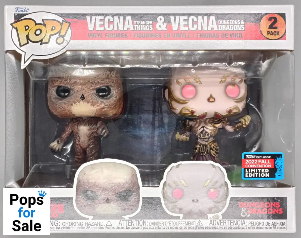 [2 Pack] Vecna & Vecna - Stranger Things - 2022 Con Funko POP