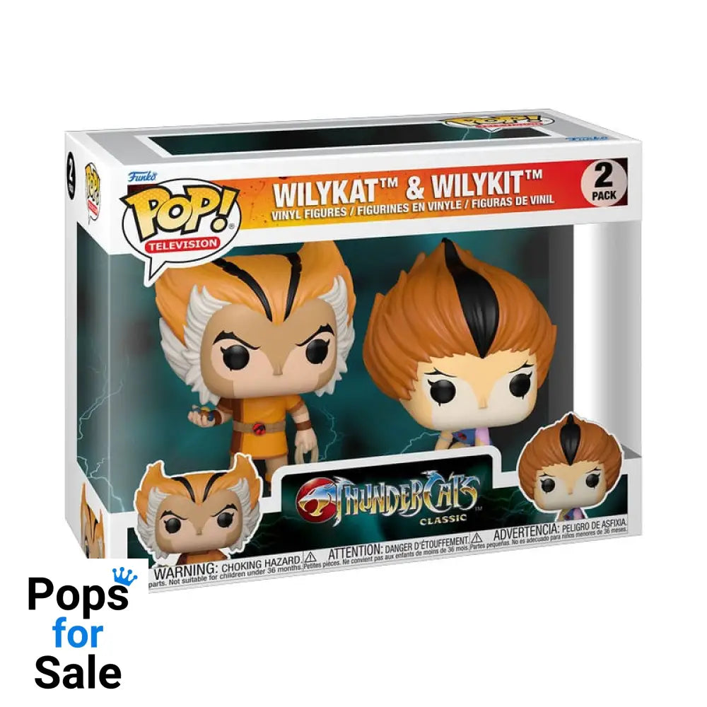 2-Pack Wilykat & Wilykit - Thundercats Funko Pop Presale