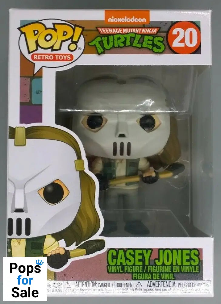 #20 Casey Jones (Retro) - Teenage Mutant Ninja Turtles 1990 Funko POP - PopsforSale.co.uk