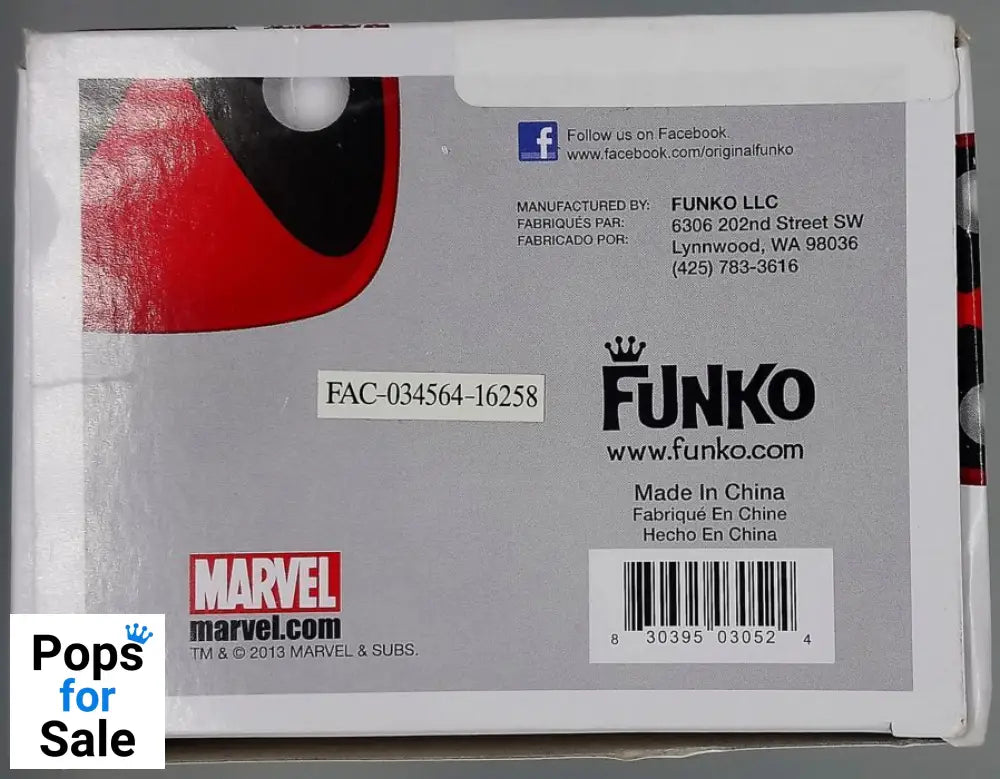 #20 Deadpool - Marvel - Box Damaged Funko POP