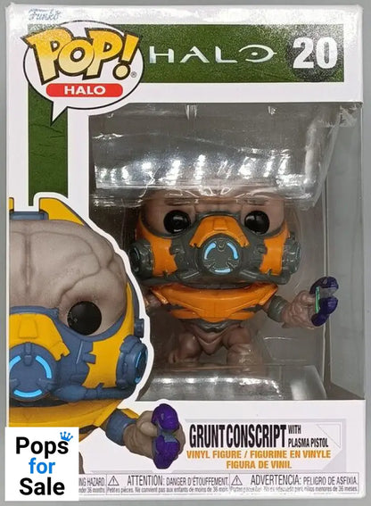 #20 Grunt Conscript (with Plasma Pistol) - Halo - Box Damaged Funko POP - PopsforSale.co.uk