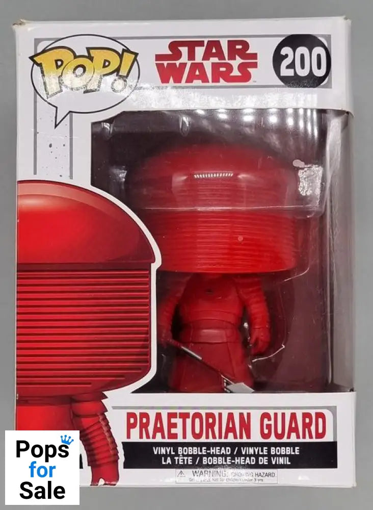 #200 Praetorian Guard - Star Wars - The Last Jedi Box Damaged Funko POP - PopsforSale.co.uk