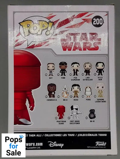 #200 Praetorian Guard - Star Wars - The Last Jedi Box Damaged Funko POP