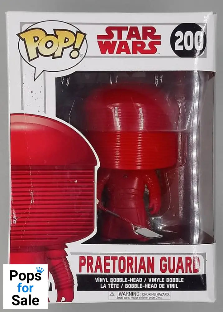 #200 Praetorian Guard - Star Wars - The Last Jedi Box Damaged Funko POP