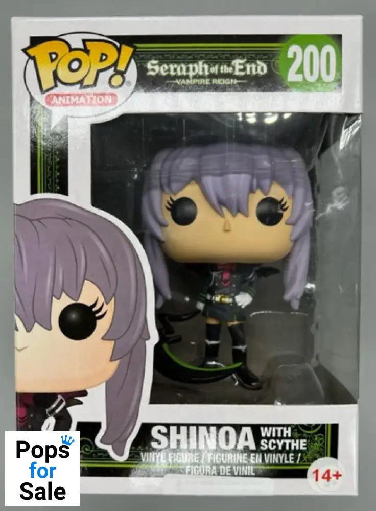 #200 Shinoa (with Scythe) Seraph of the End - Box Damaged Funko POP