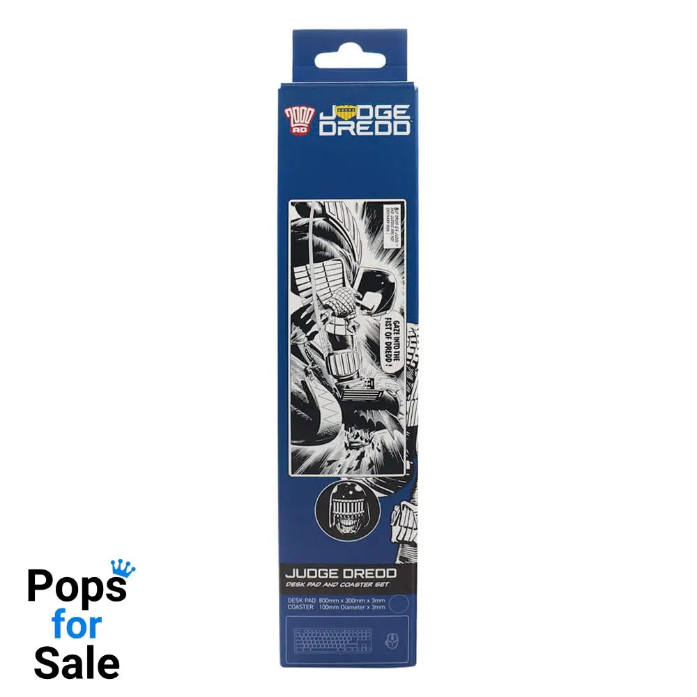 2000 AD Desk Pad & Coaster Set Judge Dredd