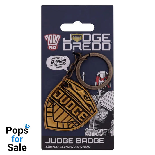 2000 AD Judge Dredd Badge Keyring