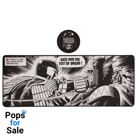 2000 AD Judge Dredd XL Desk Pad and Coaster Set