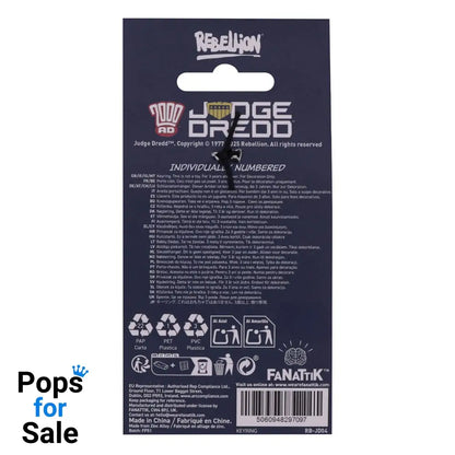 2000 AD Keychain Judge Dredd Badge Limited Edition Keyrings