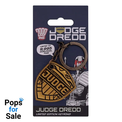 2000 AD Keychain Judge Dredd Badge Limited Edition
